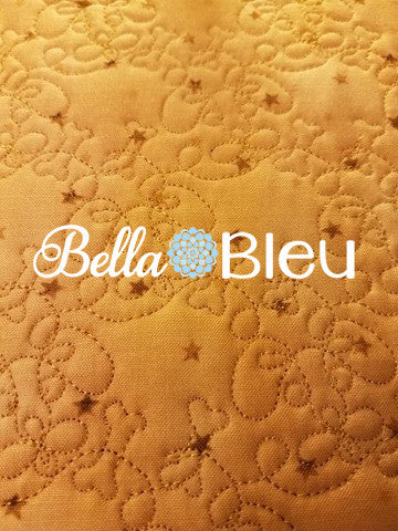 In The Hoop ITH Purse with Dogs and Bones Quilt Stipple Machine Embroidery design zipper bag