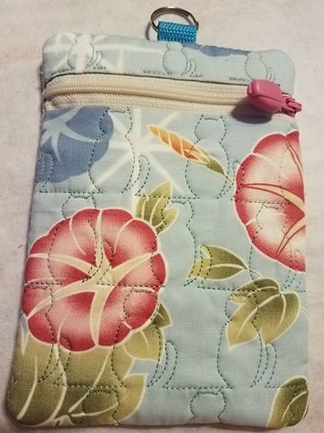 ITH In the Hoop Cat Quilt Stipple Purse 5x7 machine embroidery design zipper bag