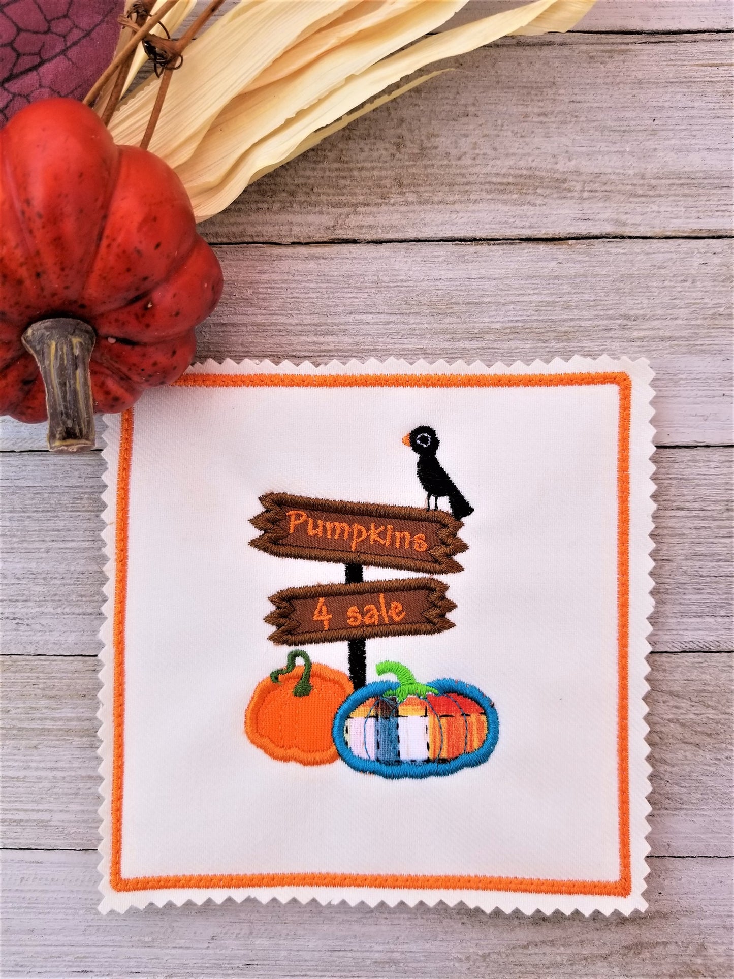 Pumpkins for Sale Applique
