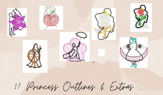Princess Sketchy Bundle Designs