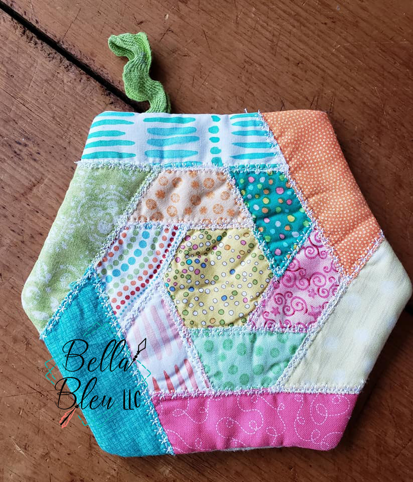 Scrap Potholder In The Hoop