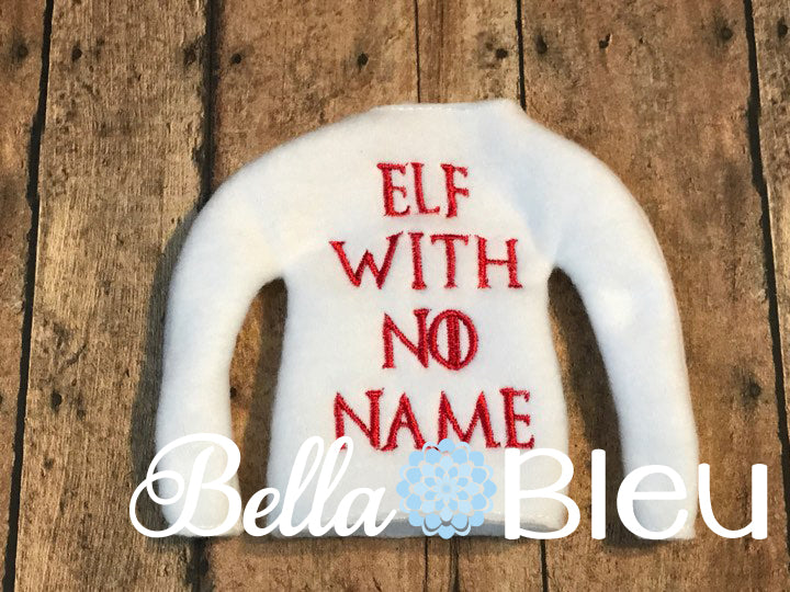 Elf with No Name Inspired Game of Thrones sweater shirt in the hoop machine embroidery design