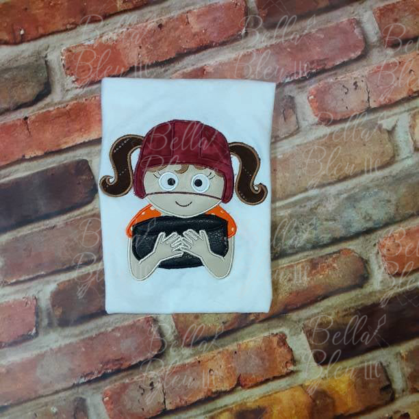 Hockey Girl Applique