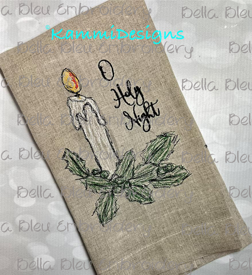 Christmas Candle Scribble