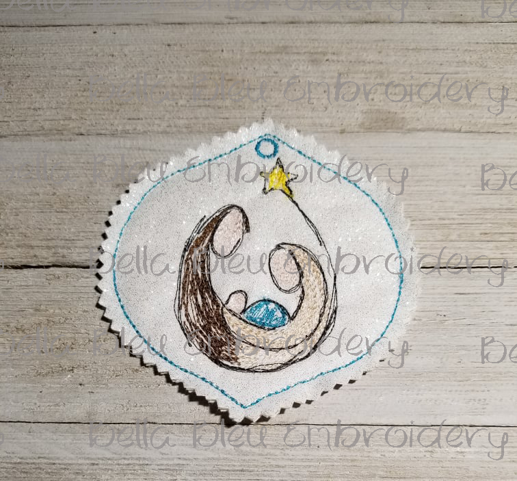 ITH Mary and Joseph Ornament
