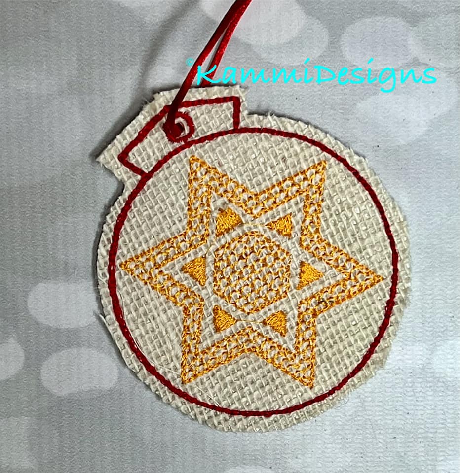 ITH Hanukkah Star of David Ornament