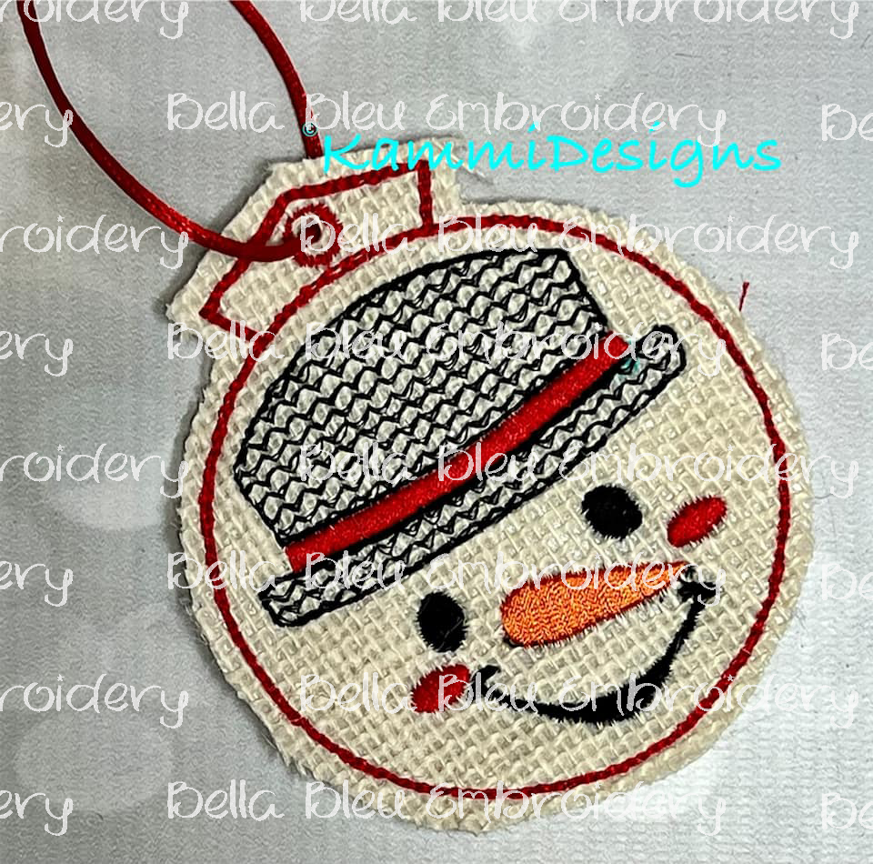 ITH Snowman Ornament