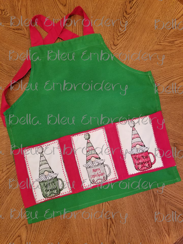 Let It Snow Christmas Gnome Scribble