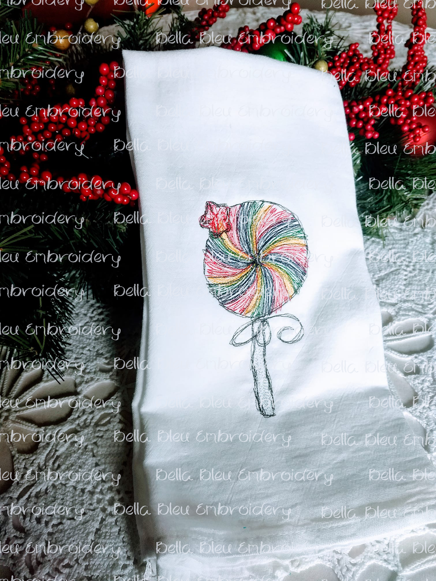 Christmas Lollipop Scribble