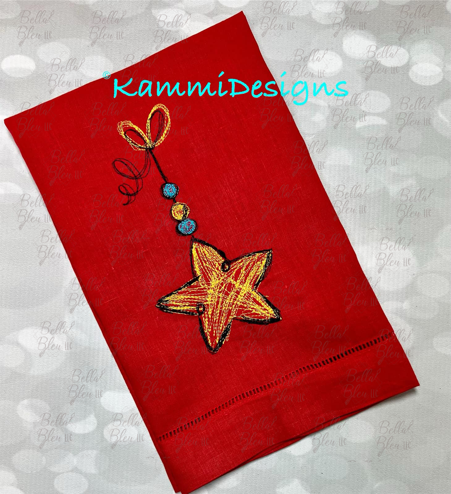 Christmas Star Ornament 2 Scribble