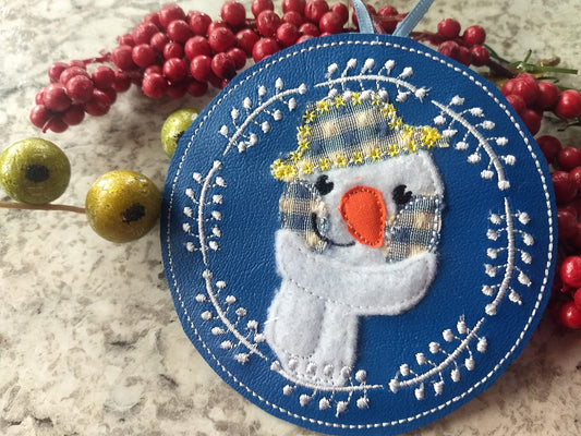 ITH Snowman Christmas Ornament