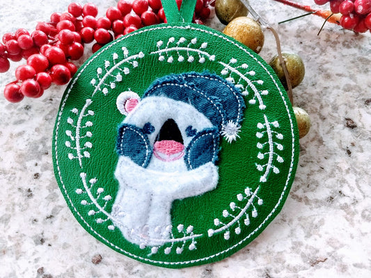 ITH Polar Bear Christmas Ornament