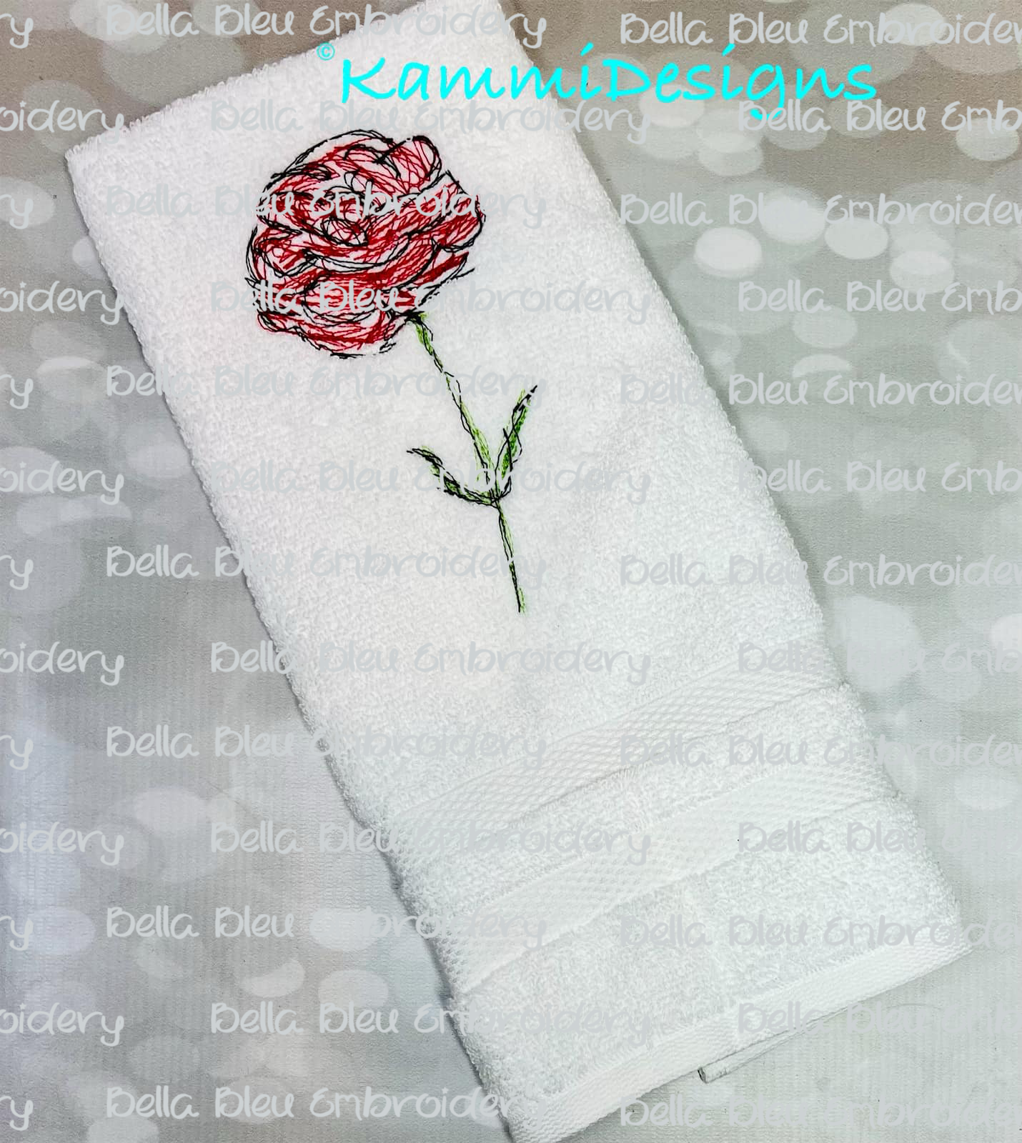 Rose Scribble flower