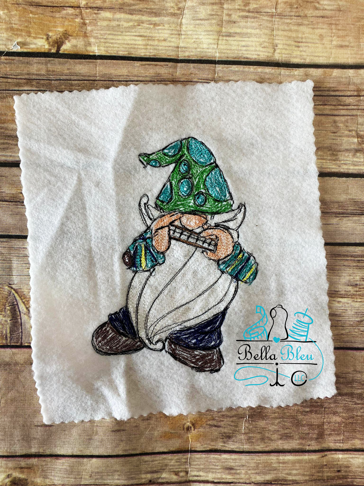 Gnome playing the Harmonica Scribble Sketchy