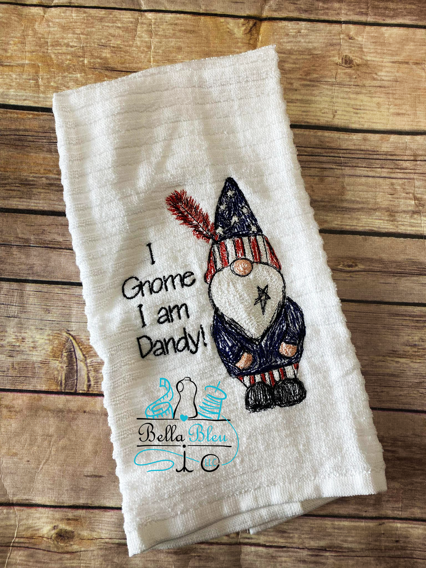 Yankee Doodle Gnome 4th of July Scribble Sketchy