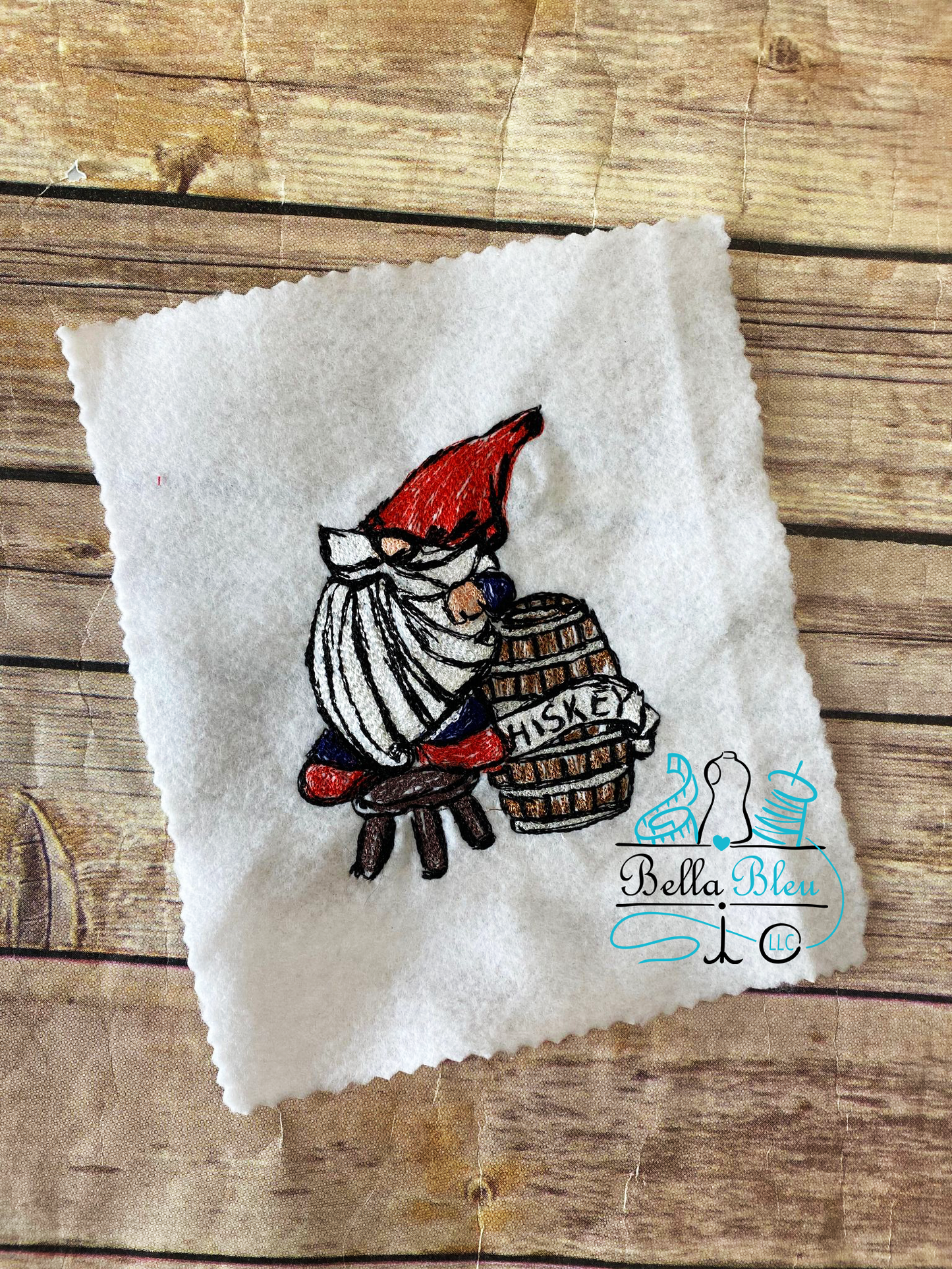 Gnome with Whiskey Barrel Scribble Sketchy