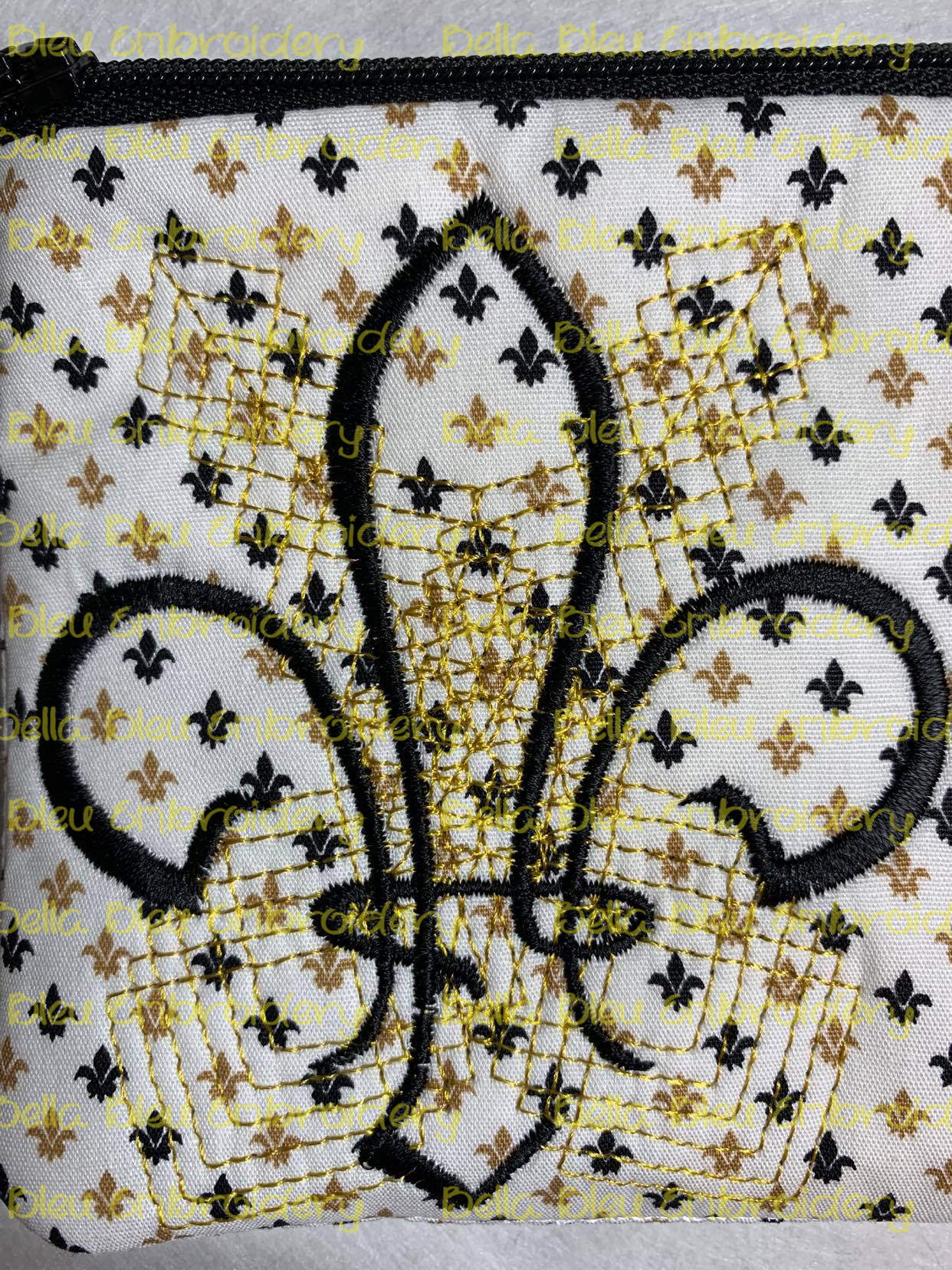 ITH FDL Mardi Gras Retro zipper bag Wallet