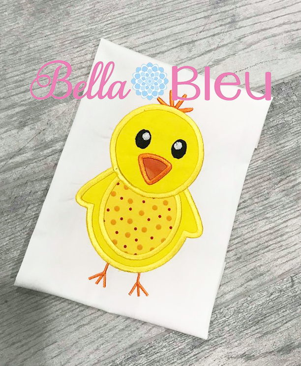 Easter Chick Applique Machine Embroidery Design SL