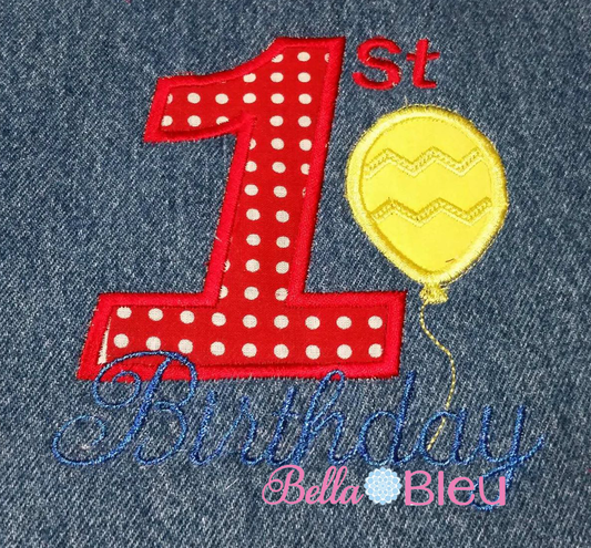 1st Birthday with balloons