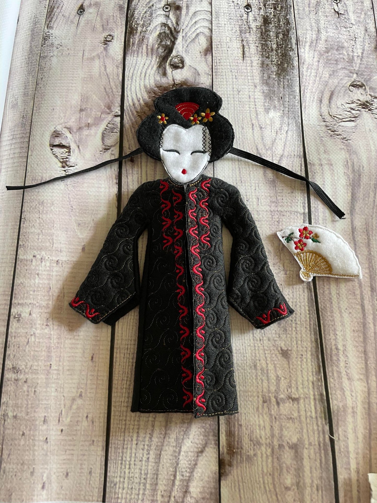 ITH Kimono, Fan and Mask Elf Costume Set #2