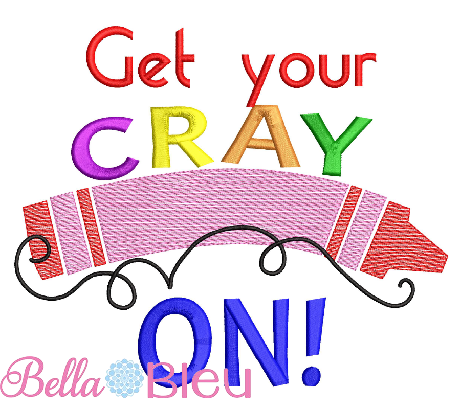 BTS Back to School Get your Cray On Crayon sketchy 8x8