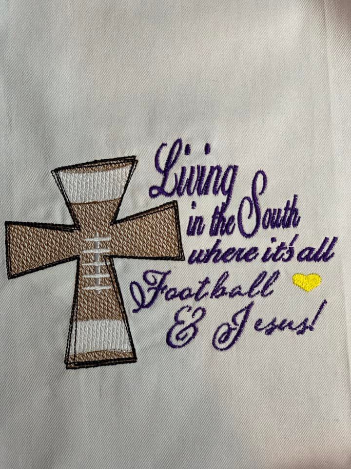 Living in the South, Jesus & Football saying