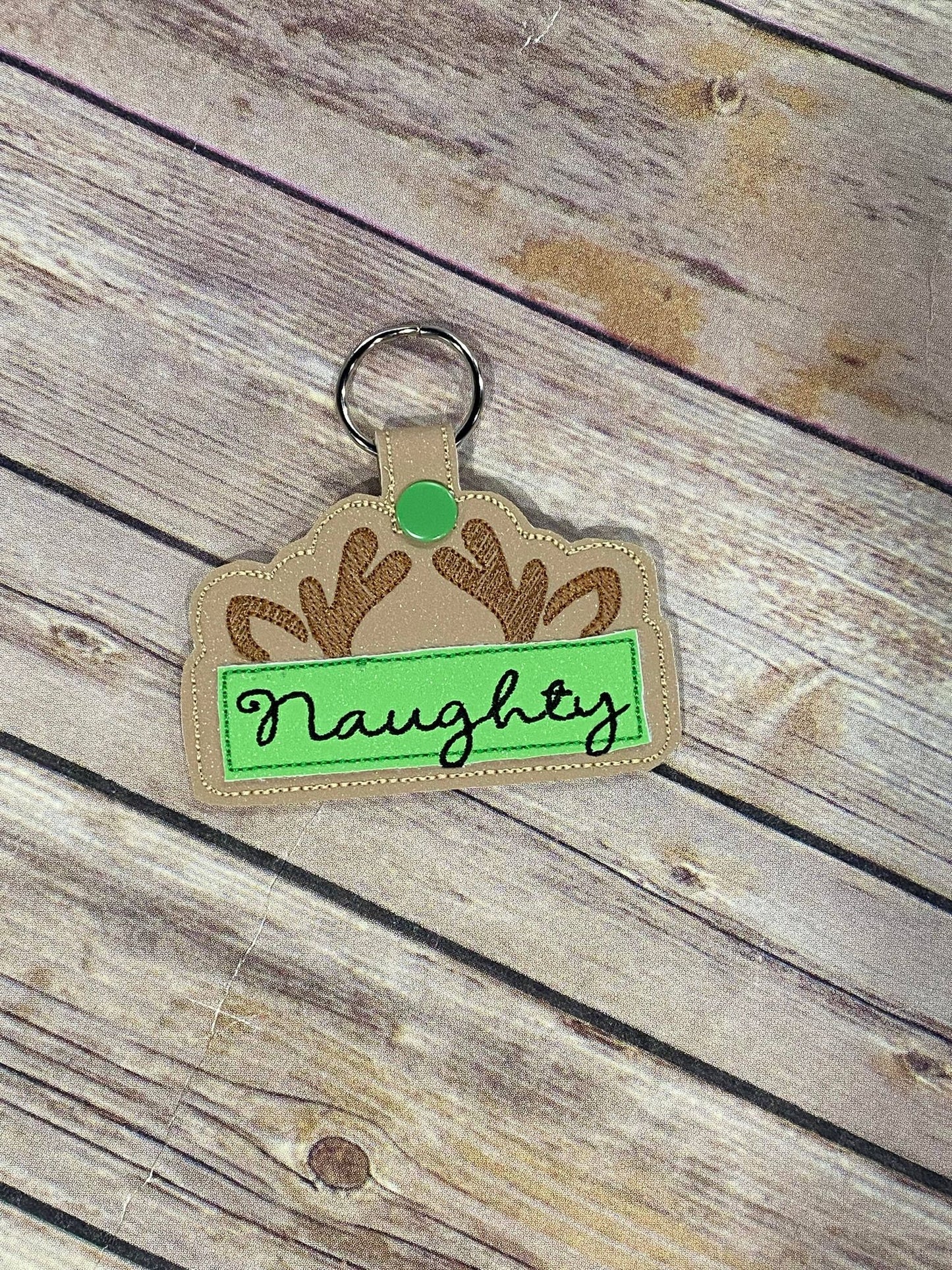 Reindeer Sketchy Key Fob ITH