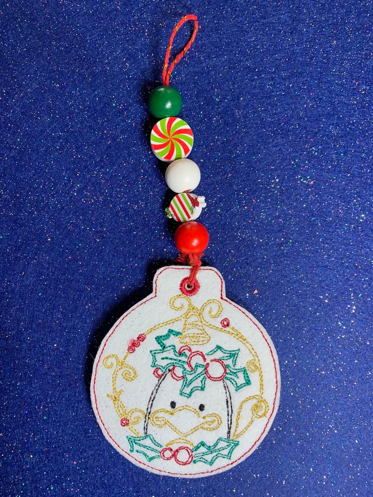 Penguin ITH Christmas Ornament