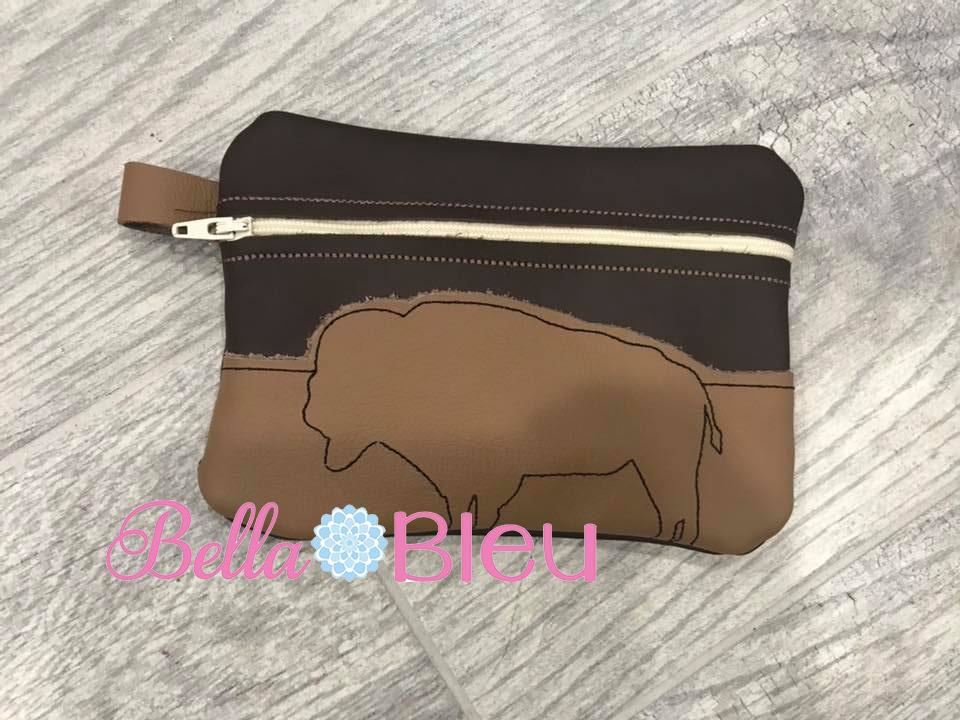 ITH Buffalo Wallet Machine embroidery design