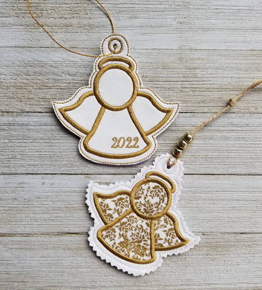2022 ITH Angel Applique Ornament