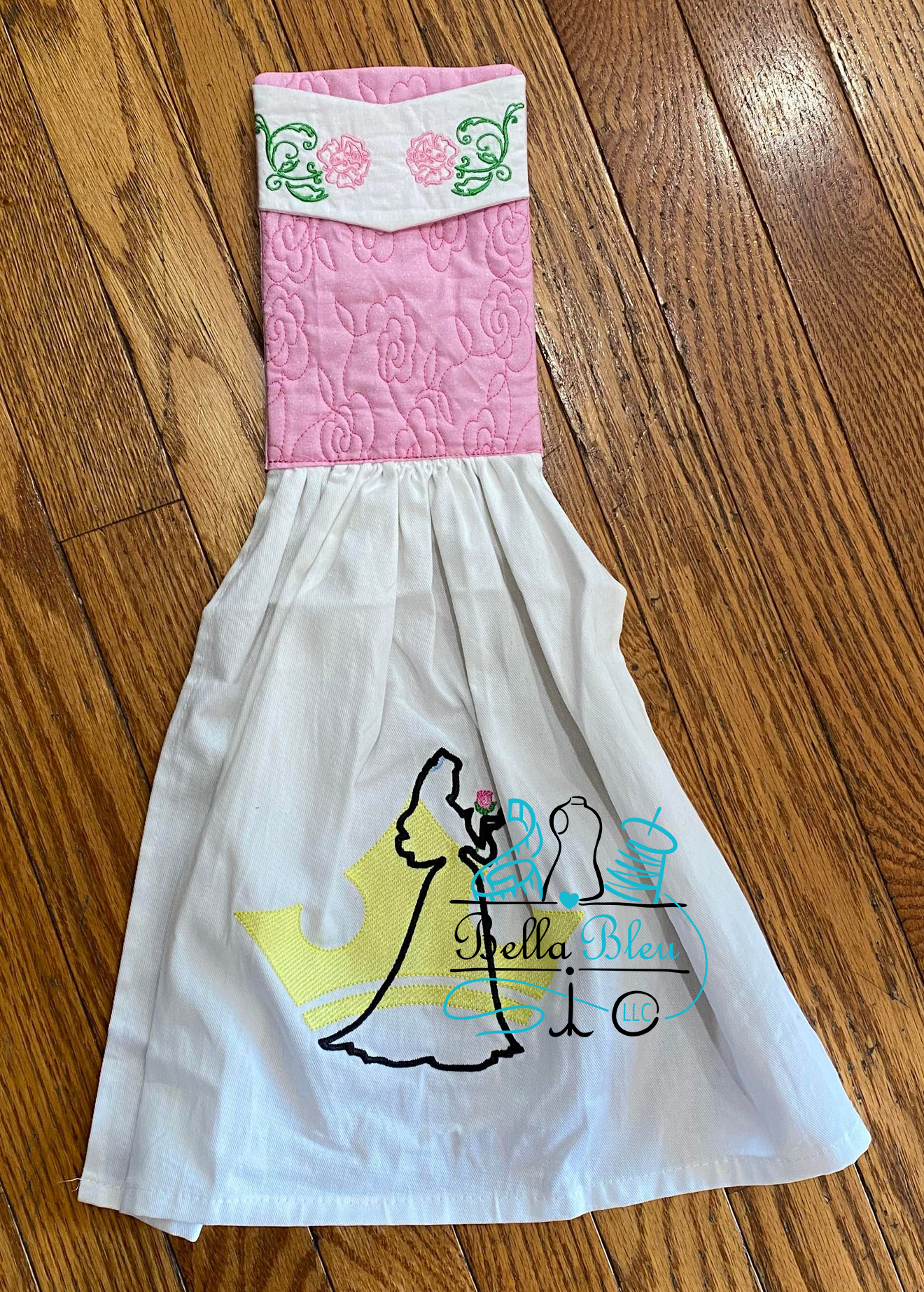 ITH Rose Stipple Towel Handle Topper