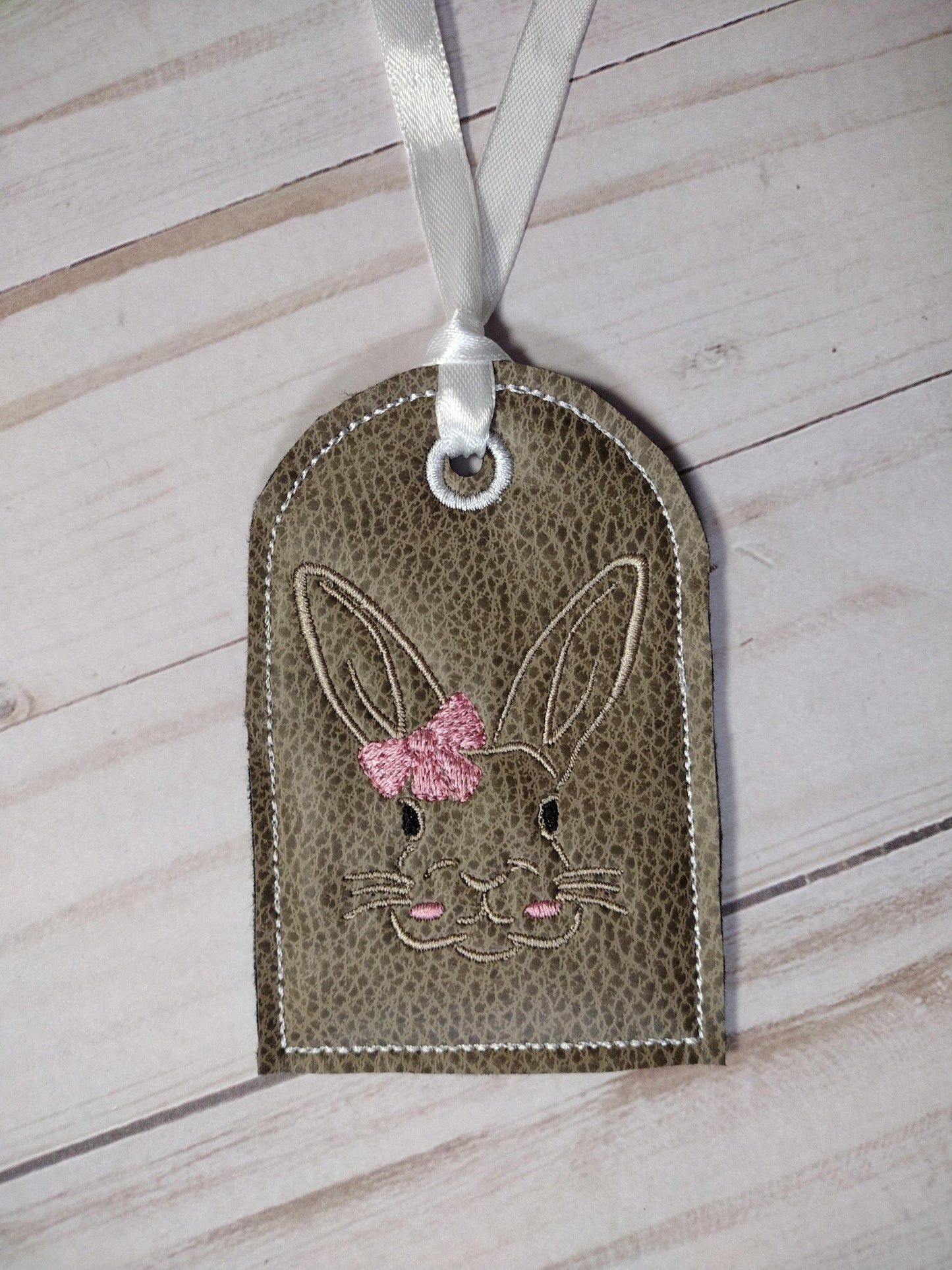 Easter Bunny Girl ITH Basket Tag