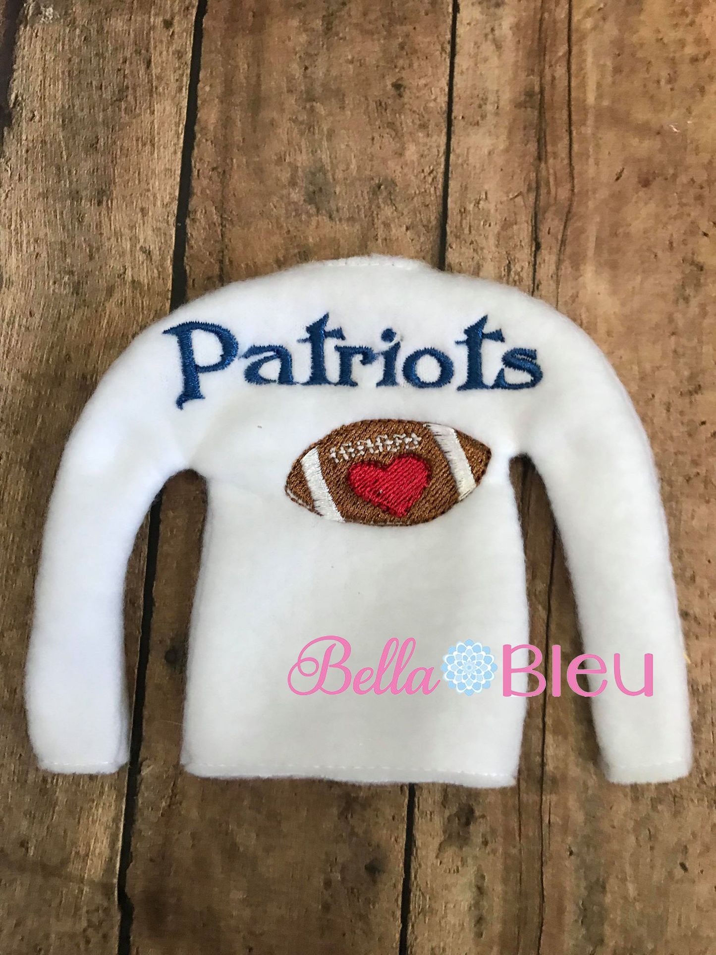 ITH Patriots Football Elf Sweater Shirt machine embroidery design