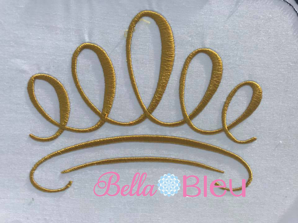 Princess Crown machine embroidery design 6x6