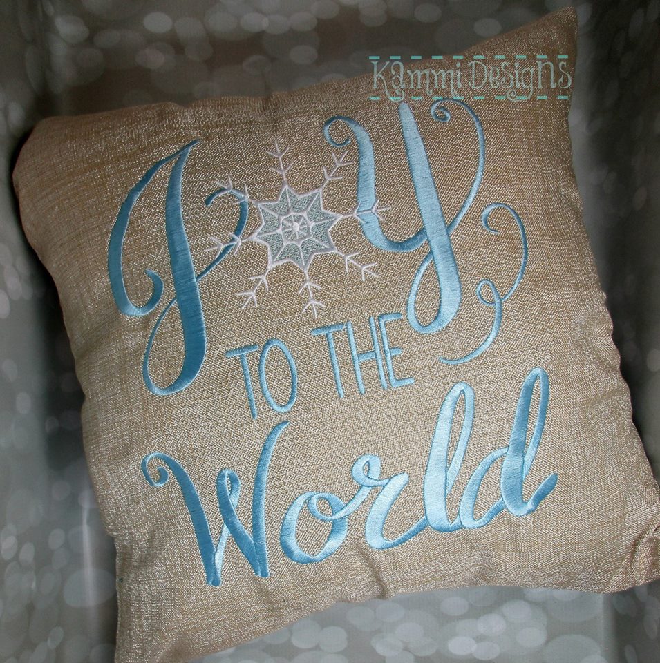 Joy to the World with Snowflake Christmas