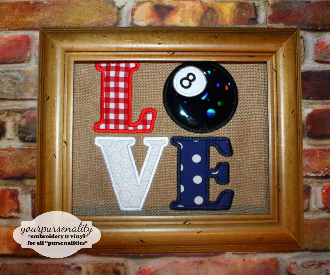 Love Pool Machine Applique Embroidery design