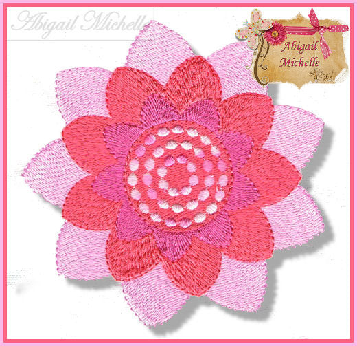 Christmas Joy Poinsettia - 3 Sizes - Machine Embroidery