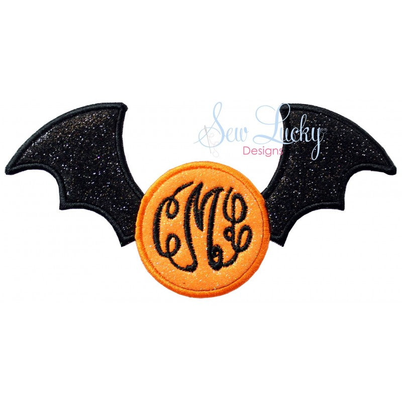 ITH Halloween Bat Monogram Wall hanging