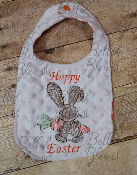 Bunny with Carrot scribble