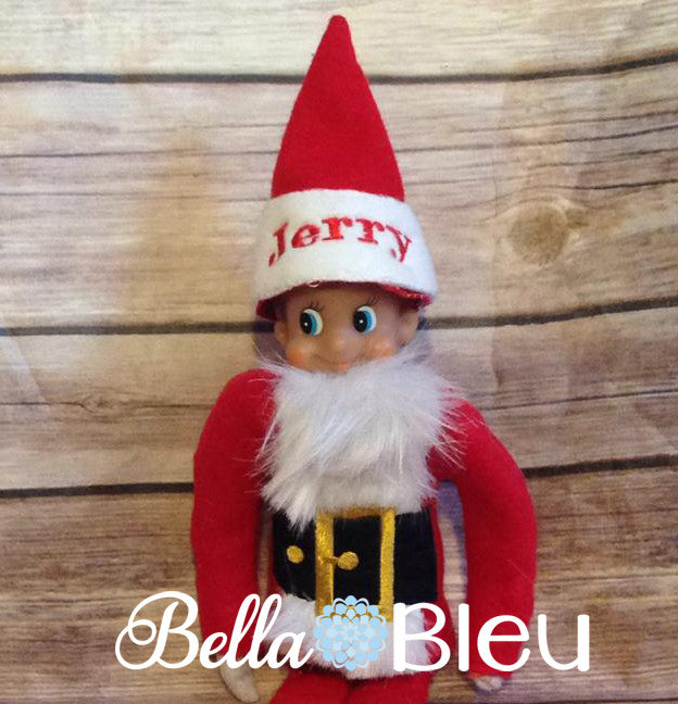 ITH In The Hoop Elf Santa Suit Sweater Shirt Embroidery Design