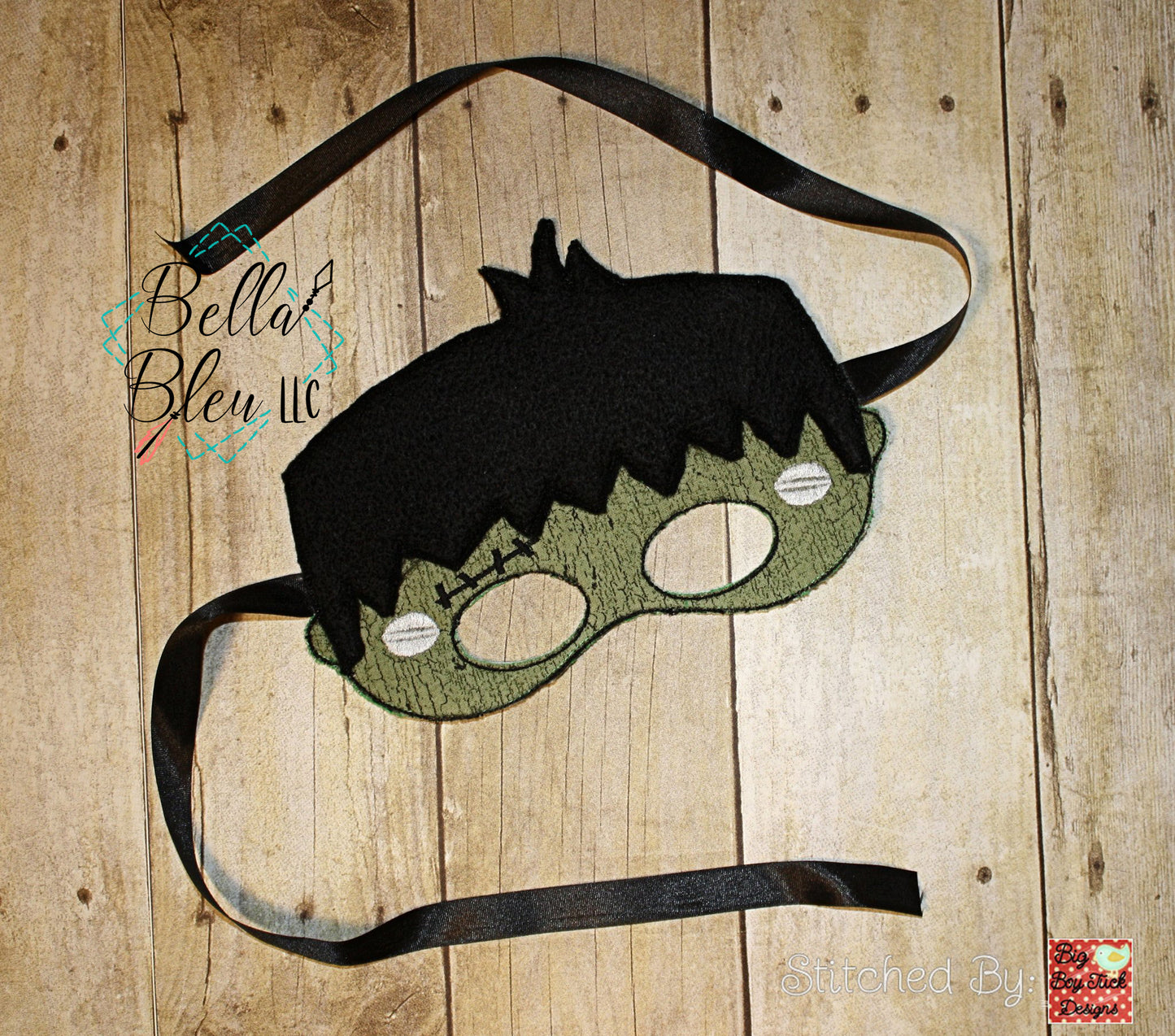 ITH Halloween Frankie Frankenstein Mask in the hoop