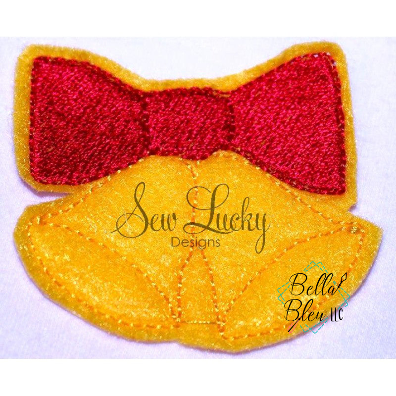 ITH Jingle Bells feltie bean stitch