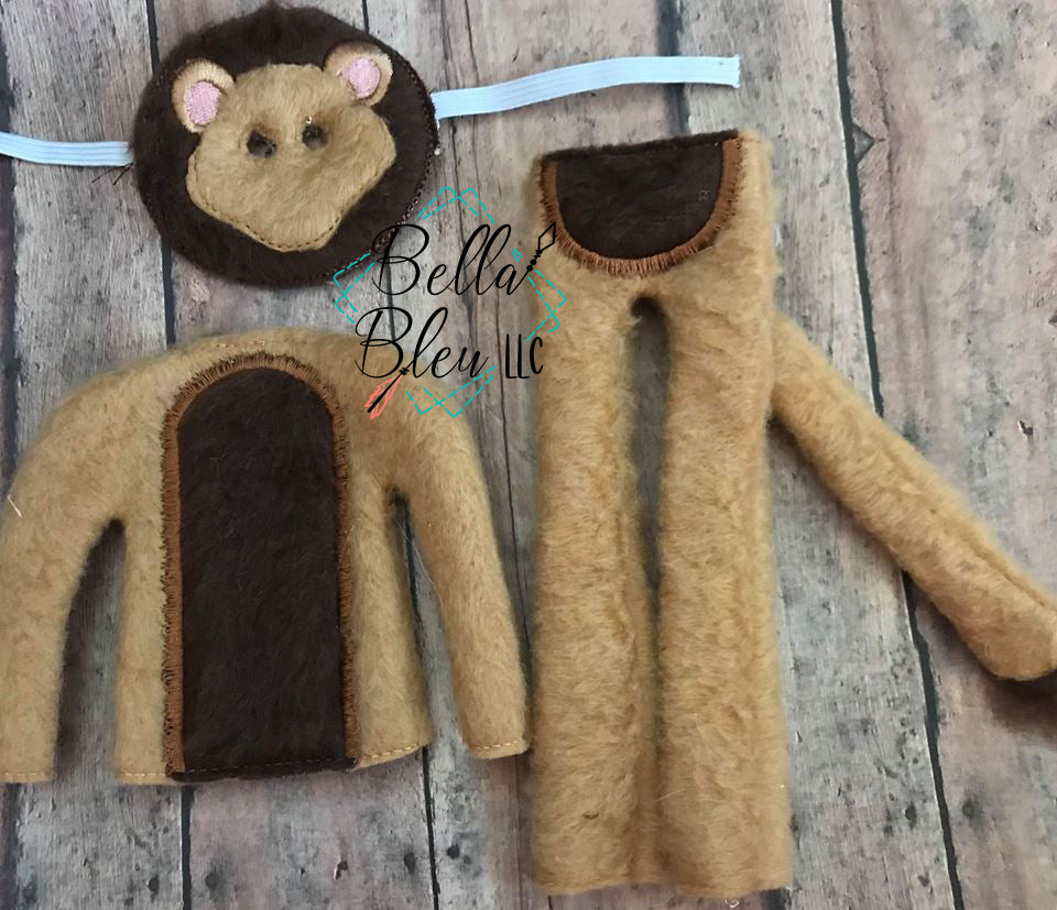 Inspired Wizard of Oz Cowardly Lion Elf Sweater Shirt Costume