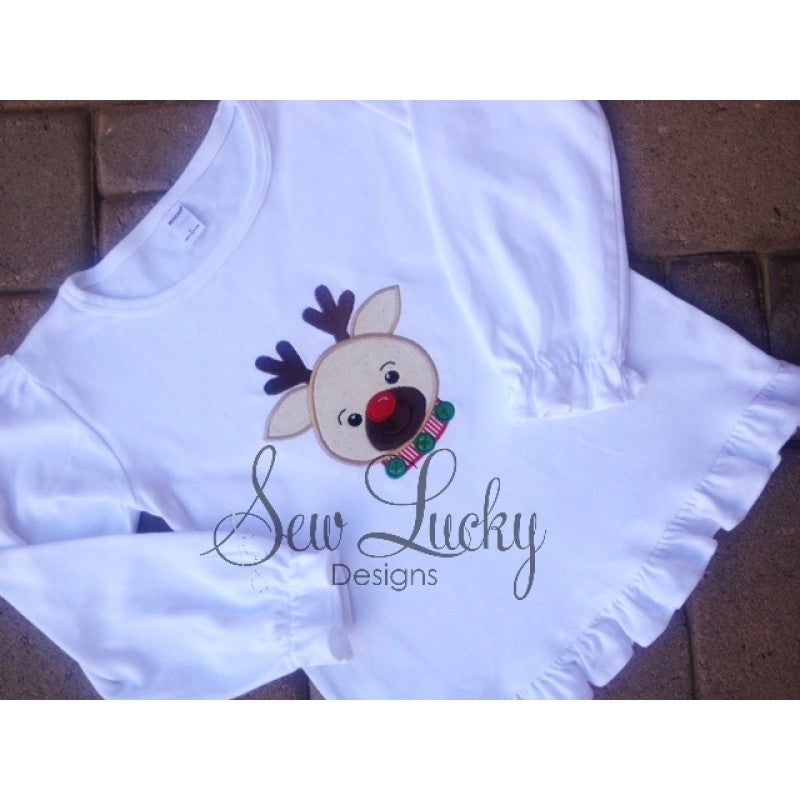 Christmas Reindeer Applique