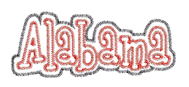 Alabama Zig Zag Applique