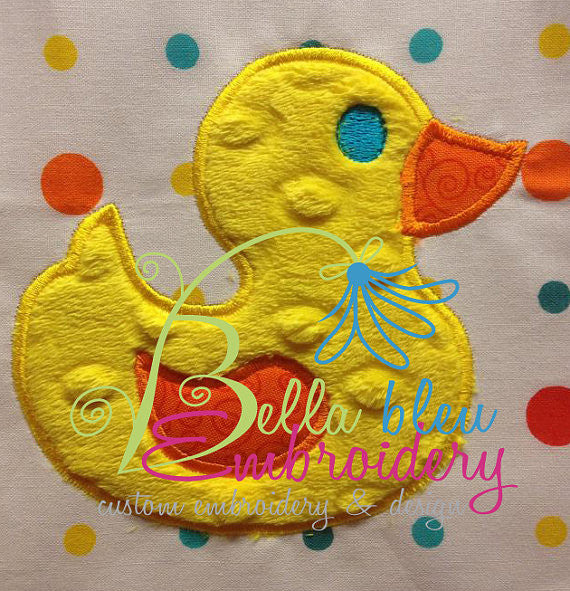 Bathtub Rubber Duckie Applique