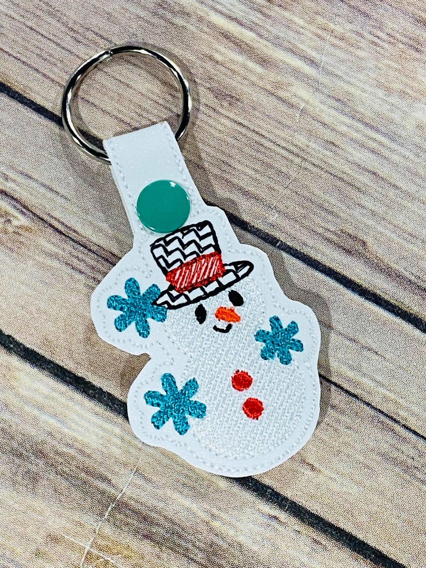 Snowman Sketchy Key Fob ITH