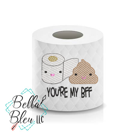 BFF Toilet Paper Funny Saying