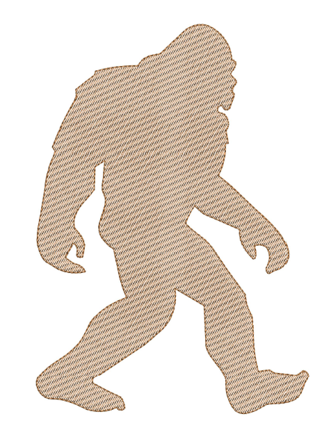 Big Foot Sasquatch embroidery design set