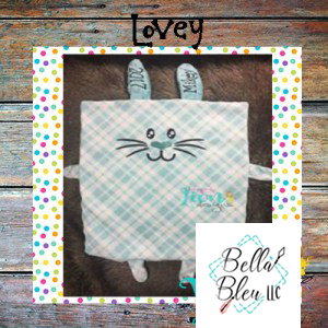 ITH Bunny Lovey Embroidery design